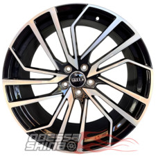Replica 0386 9x20 5x112 ET25 DIA66.6 Black