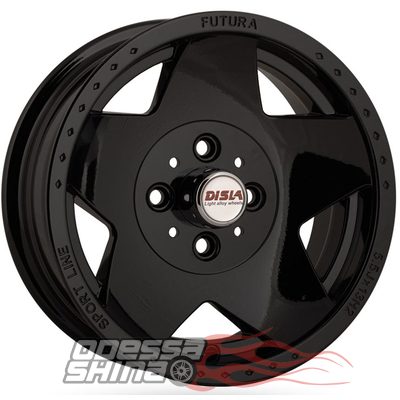 Disla Futura 5.5x13 4x98 ET5 DIA58.6 Black